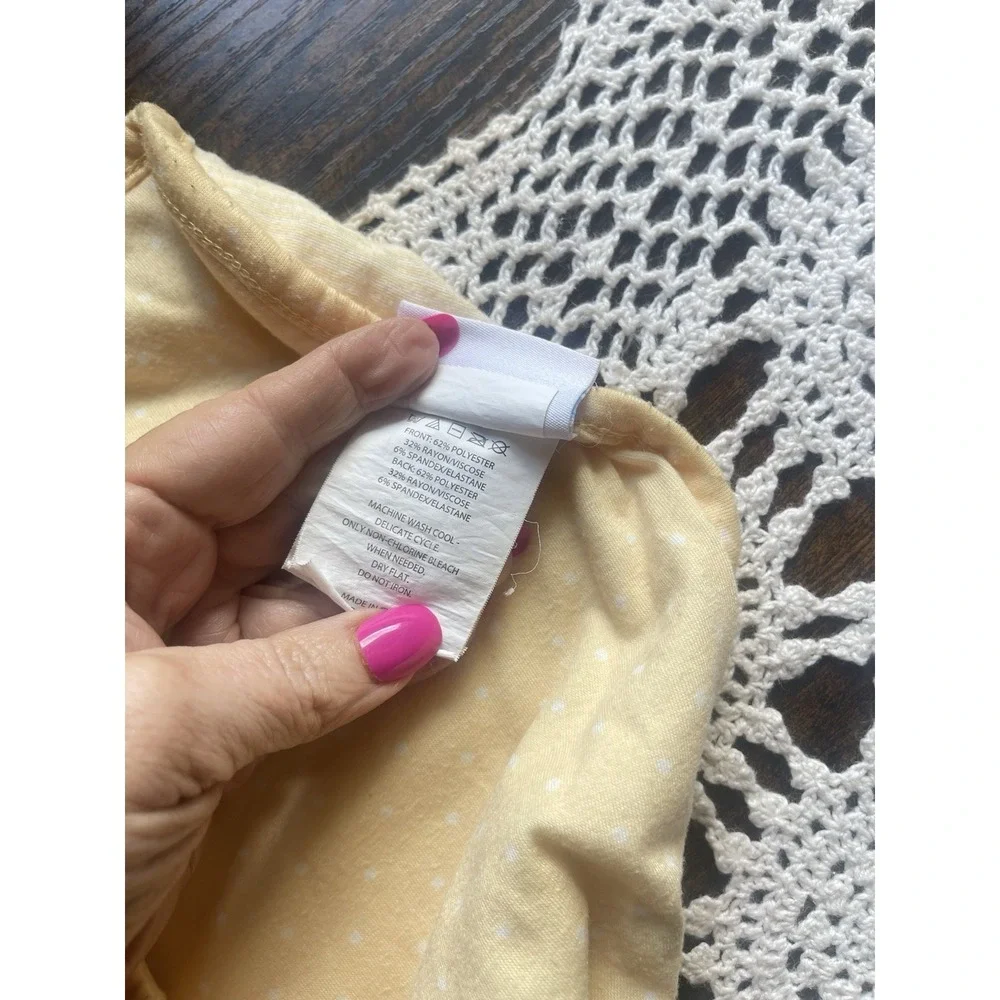 Martha Stewart Baby Receiving Blanket Yellow Daisy Reversible Polka Dot Swaddle
